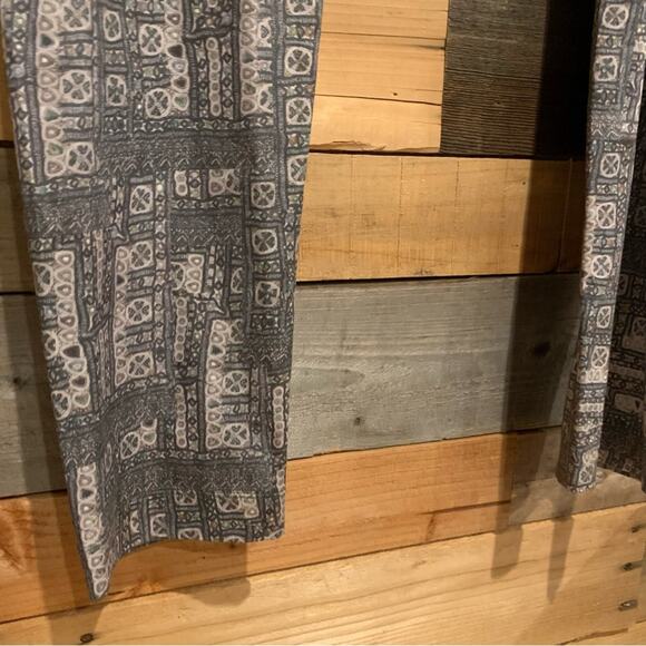 Johnny Was Pete & Greta Grey Art Boho Patterned Pull-On Pants Size XL - Picture 4 of 10